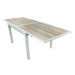 CALLUM - tavolo allungabile piano in vetro