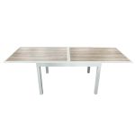 CALLUM - tavolo allungabile piano in vetro