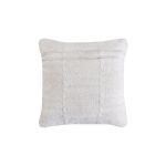 MIRANDA - cuscino in lana avorio con decoro 45 x 45