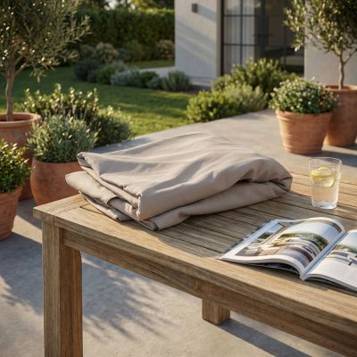 TUPPER - telo di copertura per ombrellone 5x5 palo centrale