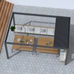  Pergola bioclimatica retrattile motorizzata 4x4 m