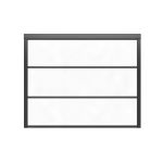 Laterale in PVC trasparente per pergola bioclimatica 3 m