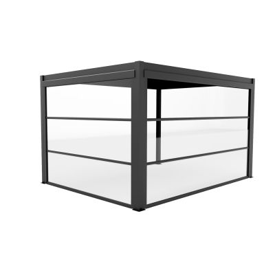 Laterale in PVC trasparente per pergola bioclimatica 3 m