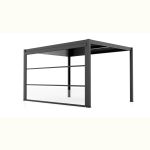 Laterale in PVC trasparente per pergola bioclimatica 4 m