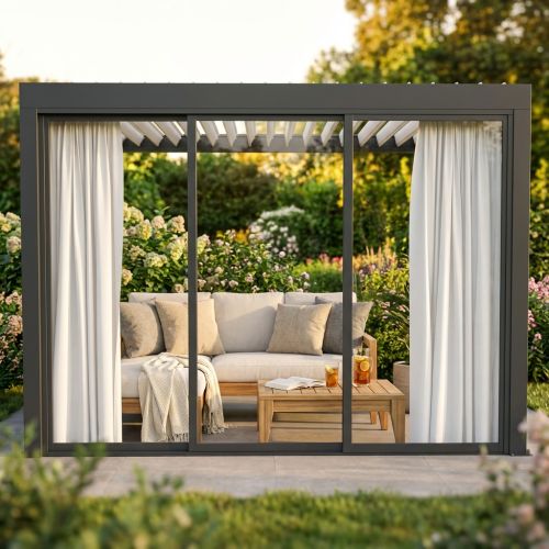 Tenda da interno per lato da 3 m pergola bioclimatica