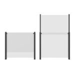 Frangivento in vetro elevabile per pergola bioclimatica