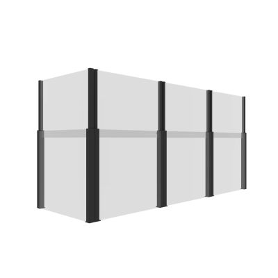 Frangivento in vetro elevabile per pergola bioclimatica