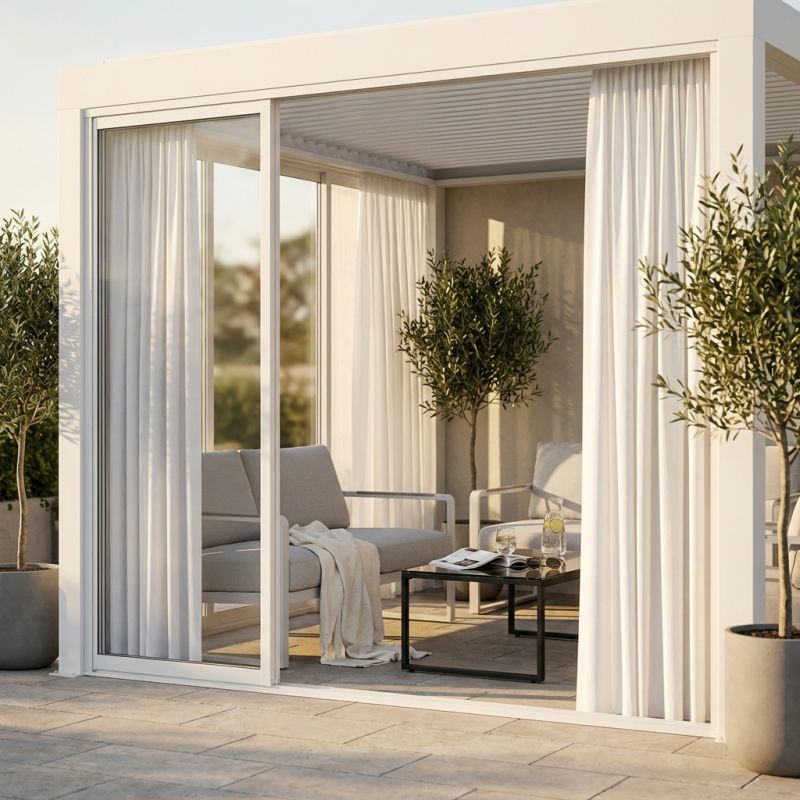 Tenda da interno per lato da 3 m pergola bioclimatica