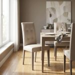 JACQUELYN - sedia moderna ecopelle con 4 bottoni