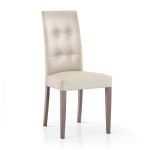 JACQUELYN - sedia moderna ecopelle con 4 bottoni