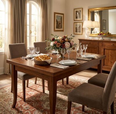 DONNY - tavolo consolle allungabile in legno massello cm 70 X 100/140/180