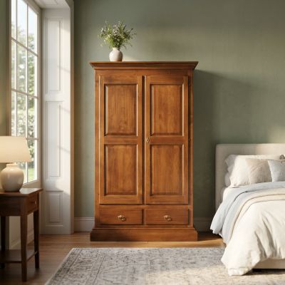 CHESTER - armadio 2 ante in legno massellox200