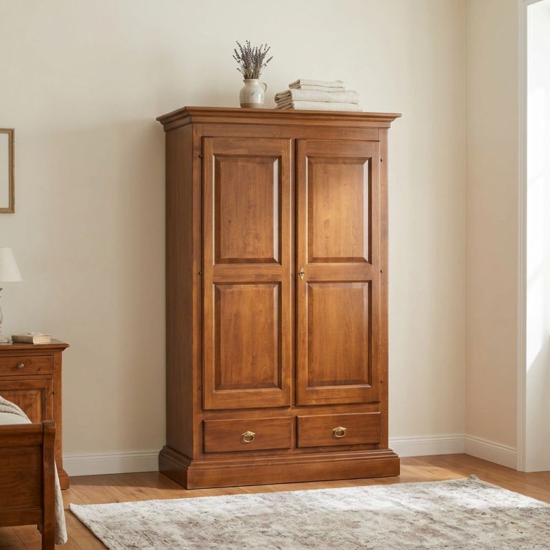 CHESTER - armadio 2 ante in legno massellox200