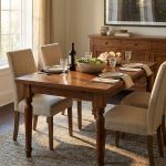 DYLAN - tavolo da pranzo allungabile in legno massello con gamba tornita cm 80 X 140/180/220