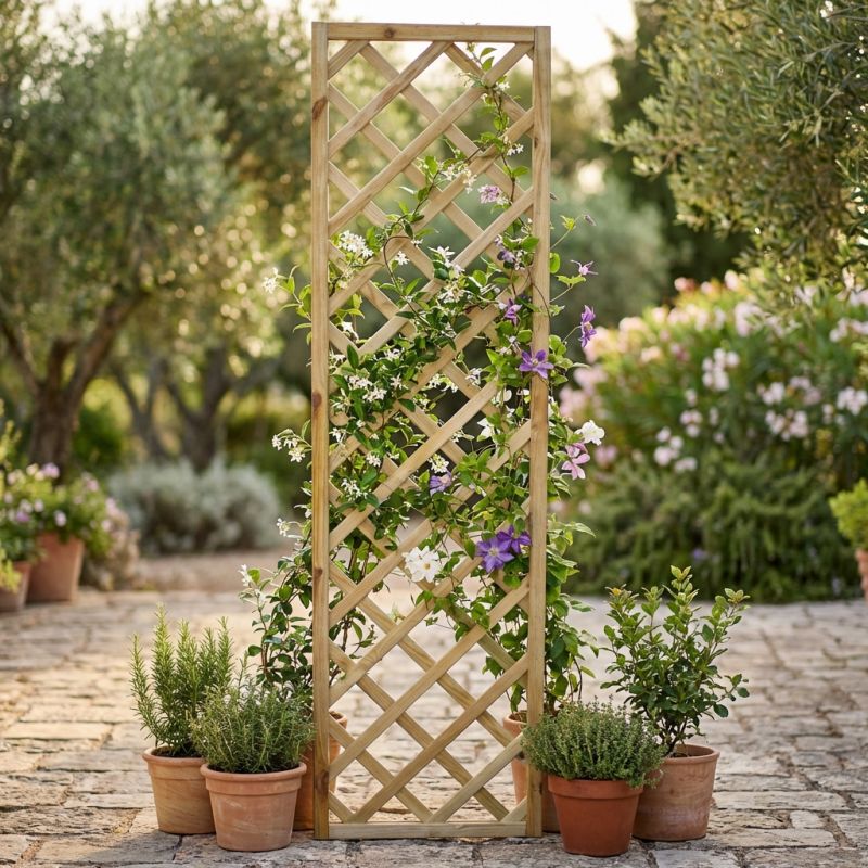 griglia da giardino in legno di pino impregnato in autoclave 40 x 180 cm