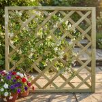 griglia da giardino in legno di pino impregnato in autoclave 90 x 90 cm