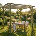 PIP - pergola da giardino in legno di pino impregnato in autoclave