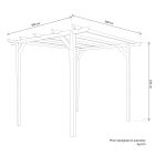 PIP - pergola da giardino in legno di pino impregnato in autoclave
