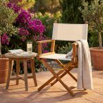PHYLA - poltrona da giardino regista pieghevole in legno massiccio di acacia