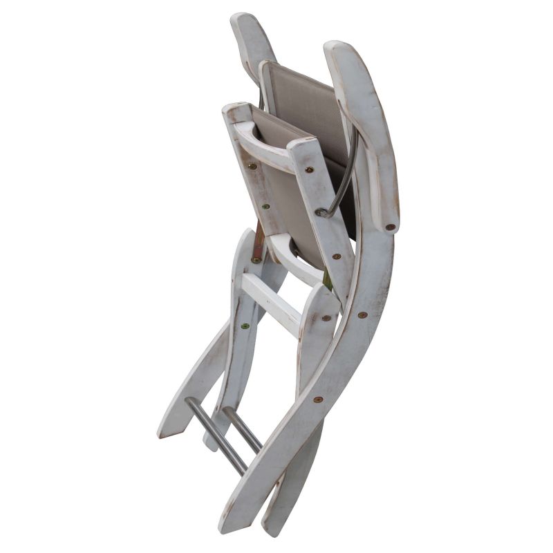 ABELLA - sedia da giardino pieghevole in legno massiccio di acacia