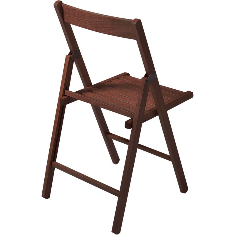 sedia da giardino pieghevole in legno salvaspazio