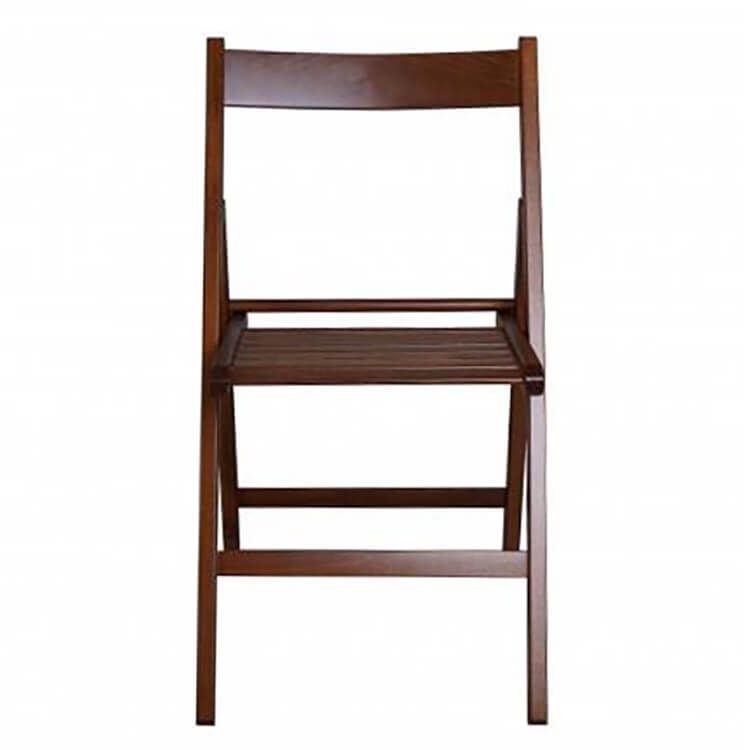 sedia da giardino pieghevole in legno salvaspazio