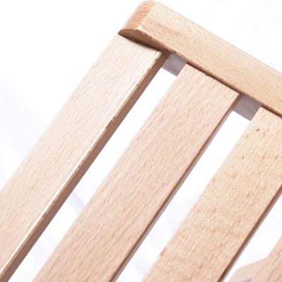 sedia da giardino pieghevole in legno salvaspazio