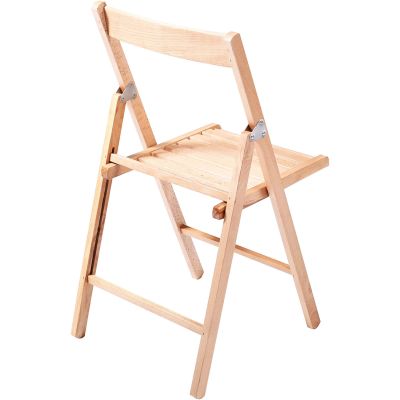 sedia da giardino pieghevole in legno salvaspazio