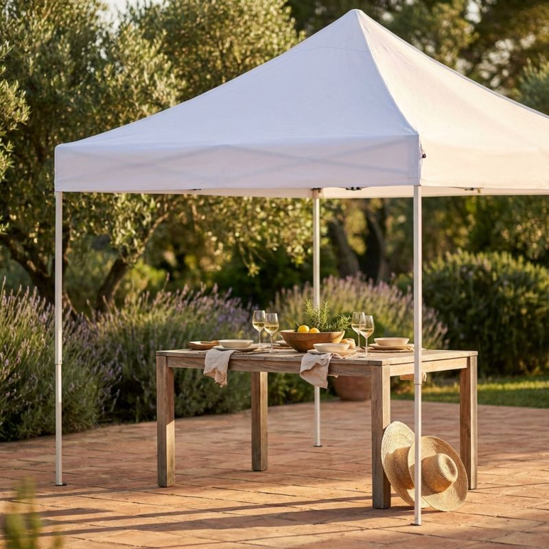DIADEMA - gazebo pieghevole e richiudibile completo di sacca protettiva in acciaio 3 x 3 m
