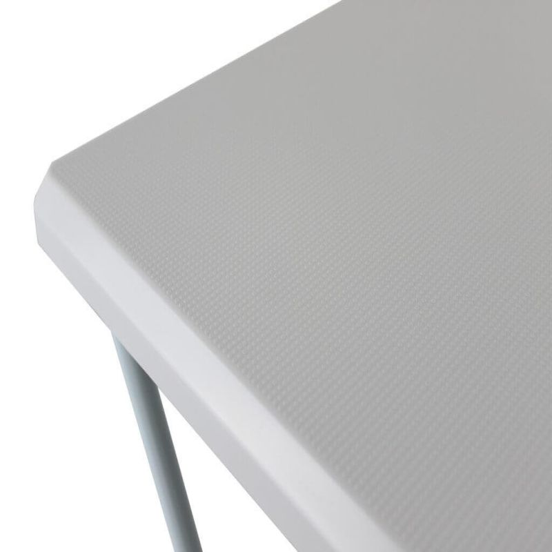 tavolino alto da campeggio pieghevole salvaspazio in pvc