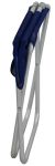 sgabello da spiaggia e campeggio pieghevole in alluminio e textilene con schienale cm 41 x 38 x 75 h