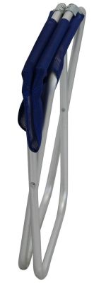 sgabello da spiaggia e campeggio pieghevole in alluminio e textilene con schienale cm 41 x 38 x 75 h