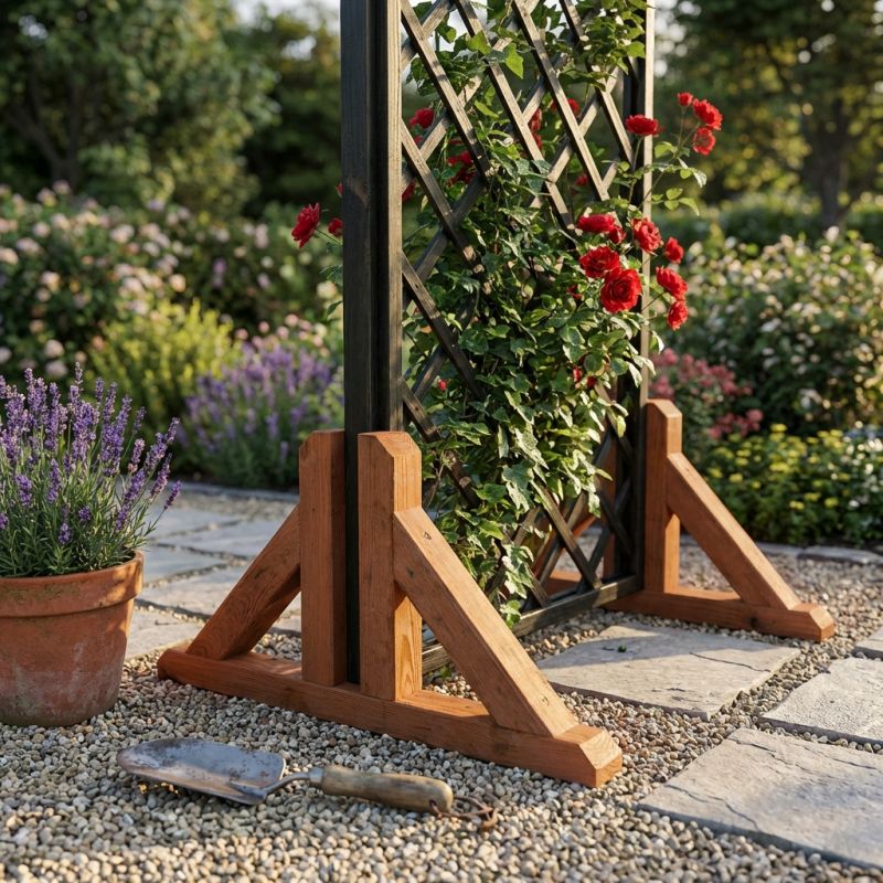 piedino doppio sostegno grigliax30