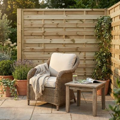 Frangivento da giardino in legno di pino impregnato in autoclave 90 x 180 cm