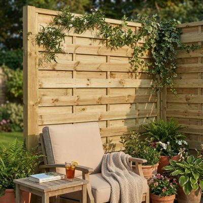 Frangivento da giardino in legno di pino impregnato in autoclave 90 x 180 cm