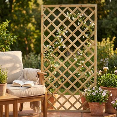 griglia da giardino in legno di pino impregnato in autoclave 40 x 180 cm