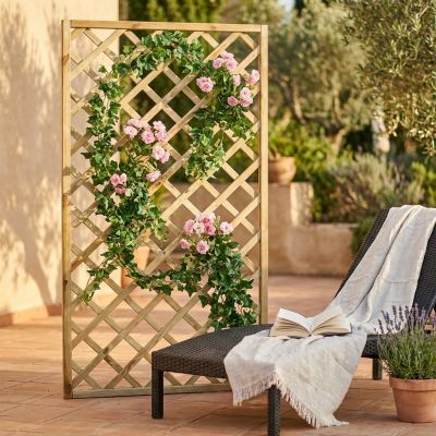 griglia da giardino in legno di pino impregnato in autoclave 40 x 180 cm