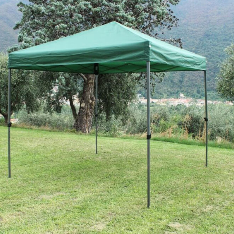 DIADEMA - gazebo pieghevole e richiudibile completo di sacca protettiva in acciaio 3 x 3 m