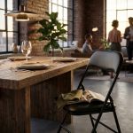 LUCIE - sedia pieghevole salvaspazio monocolor