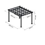 ARON - gazebo da giardino 3 x 4 m