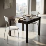 GARRETT - tavolo da pranzo moderno allungabile a libro 90 cm