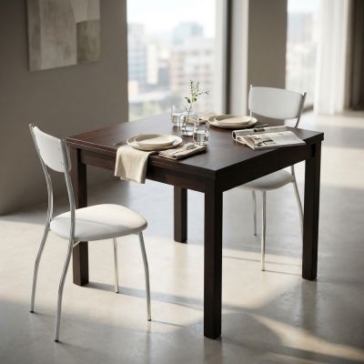 GARRETT - tavolo da pranzo moderno allungabile a libro 90 cm