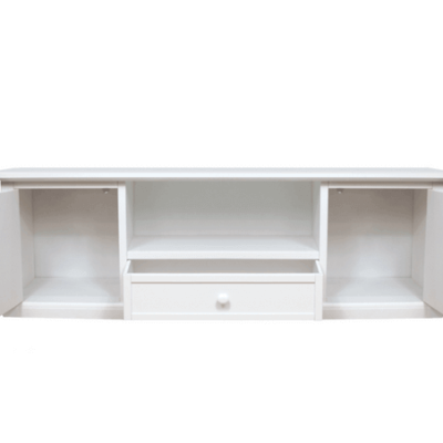 CLAYTON - mobile porta tv in legno massello cm 45 x 160 x 56 h