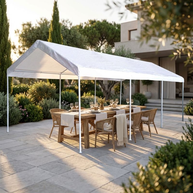 ATHESIS - gazebo per auto in acciaio