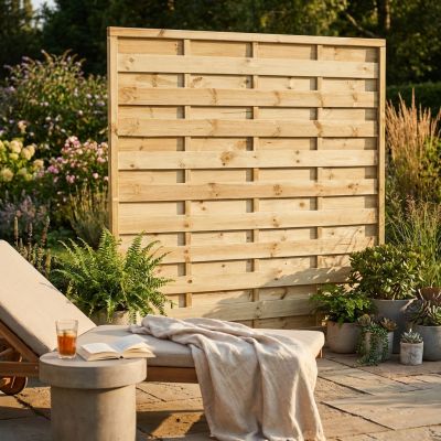 Frangivento da giardino in legno di pino impregnato in autoclave 90 x 180 cm