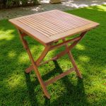 SOLEA - tavolino da giardino pieghevole in legno massiccio di acacia