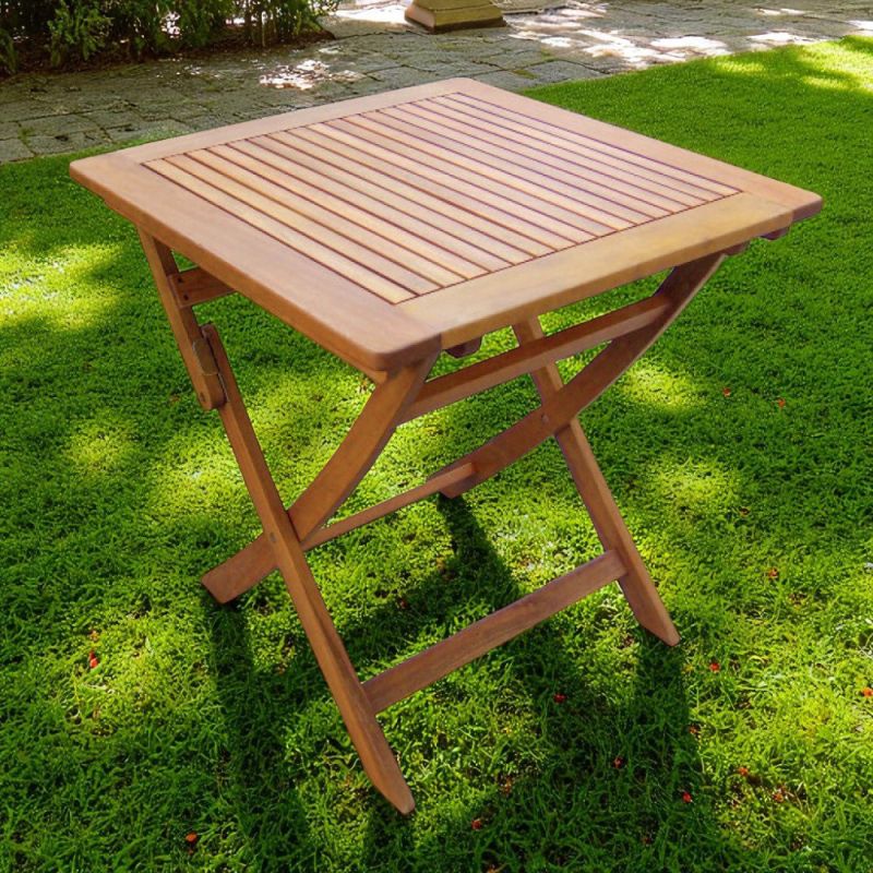SOLEA - tavolino da giardino pieghevole in legno massiccio di acacia