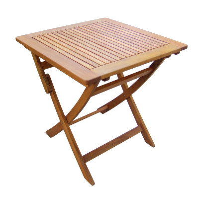 SOLEA - tavolino da giardino pieghevole in legno massiccio di acacia
