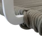 ABEONA - poltrona da giardino in alluminio e corda impilabile