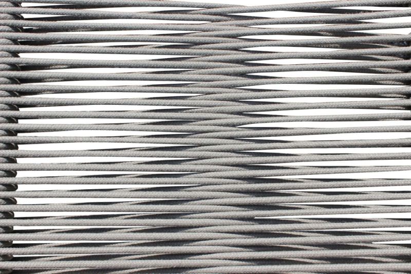 ABEONA - poltrona da giardino in alluminio e corda impilabile